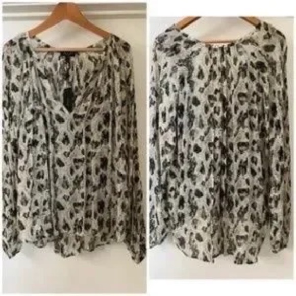 Rag & Bone Yuni Printed Blouse in Green - Picture 8 of 9